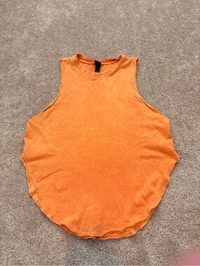wild fable Orange Scoop Hem Muscle Tank